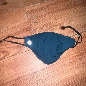 turquoise athleta face mask